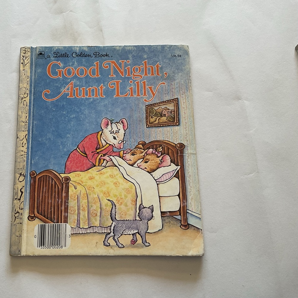 Little Golden Book 1983 Good Night, Aunt Lilly, much loved condition